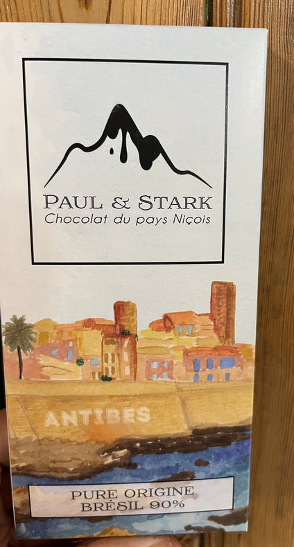 La tablette Pure Origine Brésil chocolat noir 90% : Paul & Stark, France