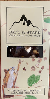 La tablette chocolat au lait (41%) noisettes caramélisées - Paul & Stark, France