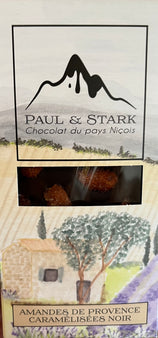 La tablette chocolat noir (66%) amandes de Provence - Paul & Stark, France