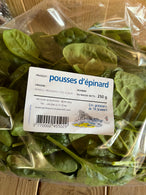 Pousses d'épinard en sachet de 250G - agriculture raisonnée - St Jeannet
