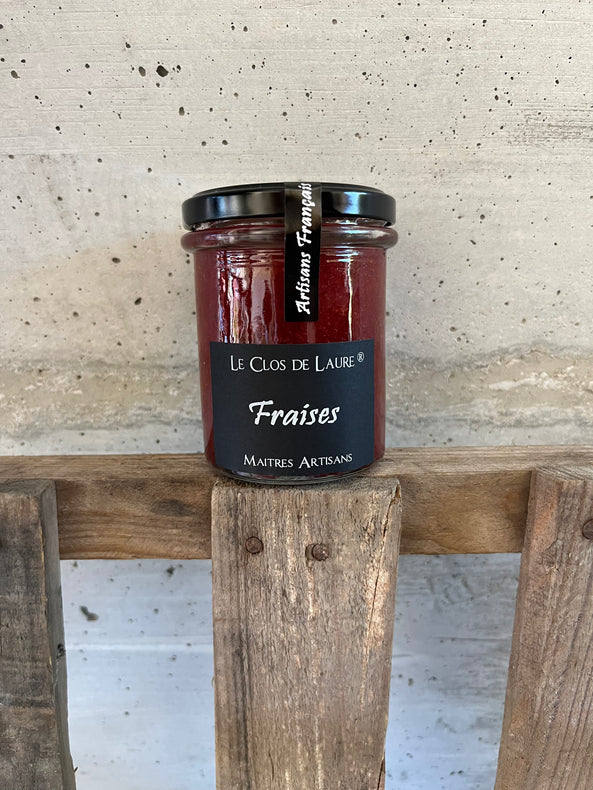 Confiture de fraises - Le clos de Laure (pot de 220g)