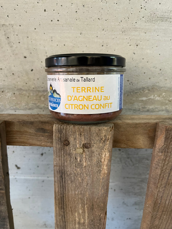 Terrine agneau et citron confit  - Hautes Alpes - Conserverie artisanale de Tallard