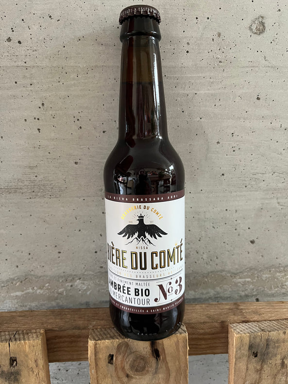 La bière ambrée (33cl) de la brasserie du Comté- St Martin Vésubie