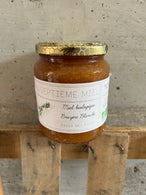Miel bruyère blanche BIO de chez « Au Septième miel » - St Léger - direct apiculteur (pot de 500g), France