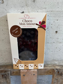 Tablette chocolat noir aux noisettes entières - Choco mon Amour - Nice Bellet, France