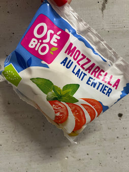 Mozzarella au lait entier (1 boule de 100g net) - BIO - Osé bio - Allemagne
