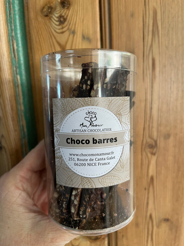 Les batonnets de chocolat de Choco mon Amour (choco barres) - Nice Bellet