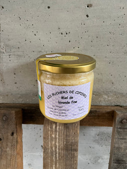 Miel de lavande fine des « ruchers de Cipières » -direct apiculteur (pot 500g)