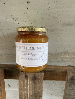 Miel fleurs de la Côte d'Azur BIO de chez « Au Septième miel » - St Léger -direct apiculteur (pot 500g)