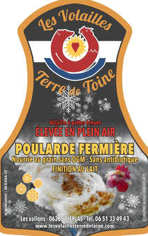 Poularde fermière (disponible le 29.12) -Pierlas