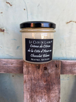 Crème de citron de la Côte d'azur au chocolat blanc - Le Clos de Laure - Drap